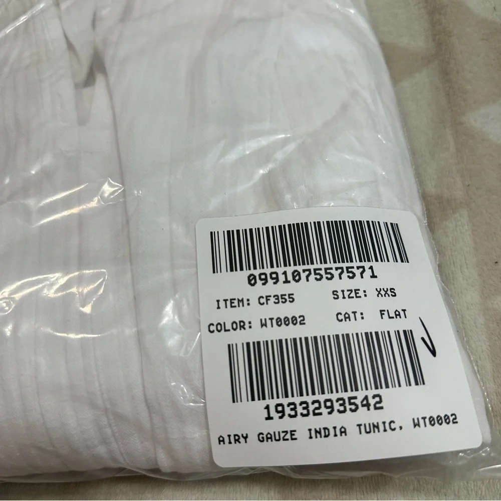 J crew white Airy gauze tunic dress